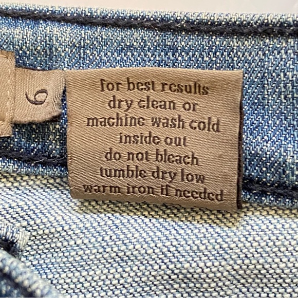 Vintage FRANKIE B. Signature f logo pockets Low Rise Bell bottom flare blue jean - Picture 11 of 13